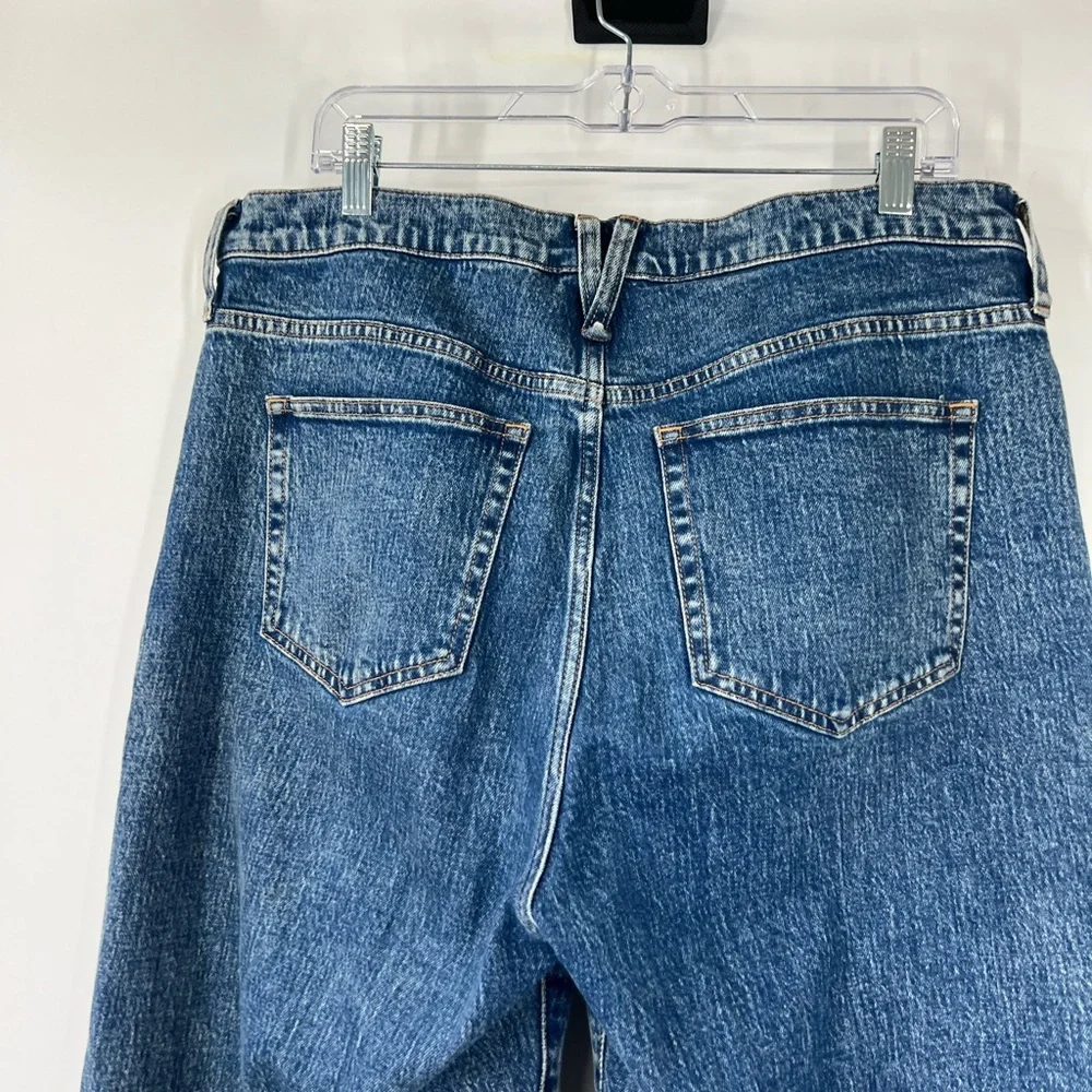 J. Crew Slim Wide-Leg Jeans High Rise Raw Hem